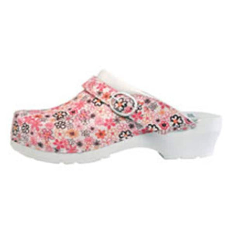 Cape Clogs Inc Clog Open Back Leather / Wood Base Womens Adult Pink Phlox Size 7 Each - 200662337