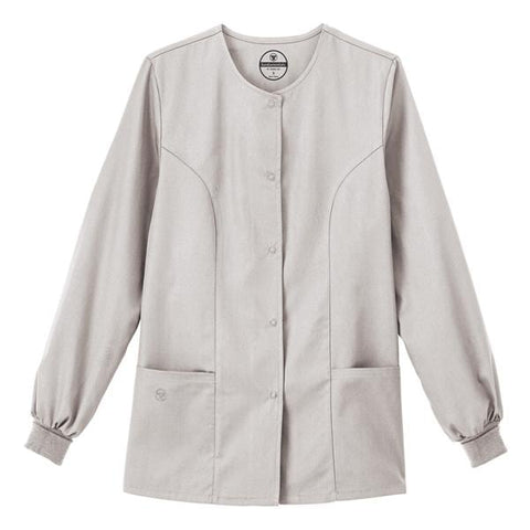 White Swan Uniform, Inc. Jacket Warm-Up Womens White Medium Each - 14740-011-M