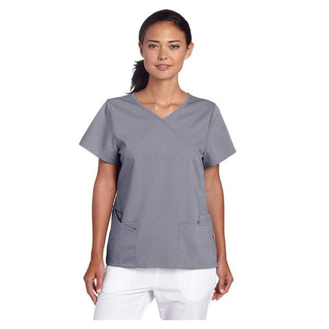 Urbane (TM) Shirt Scrub Urbane 9577 Sophie Crossover Womens Large Steel Grey Each - 9577-STAH-L