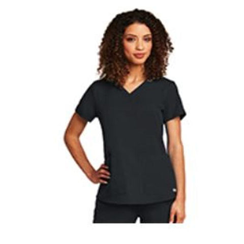 Grey's Anatomy (TM) Shirt Scrub Greys Anatomy™ Missy Womens Medium Steel Each - 71166-905-M