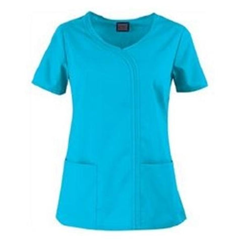Strategic Partners, Inc Shirt Scrub Cherokee Womens 2X Large Turquoise Each - 4747-TRQW-2XL