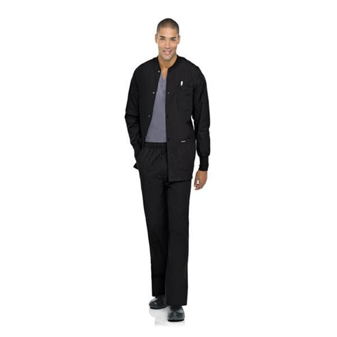 Landau Uniforms Inc. Jacket Warm-Up 65% Polyester / 35% Cotton Mens Small 5 Pockets Each - 7551-BKP-S