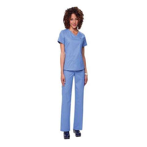 Koi by Kathy Peterson Shirt Scrub 247 Nicole Womens X-Small Ceil Blue Each - 247-42-XS