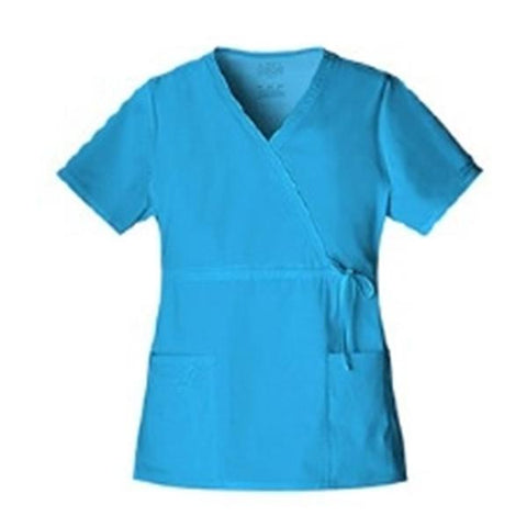 Strategic Partners, Inc Shirt Scrub Cherokee Womens 2X Large Turquoise Each - 4748-TRQW-2XL