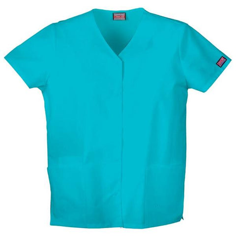 Strategic Partners, Inc Shirt Scrub Cherokee Workwear Womens Small Turquoise Each - 4770-TRQW-S