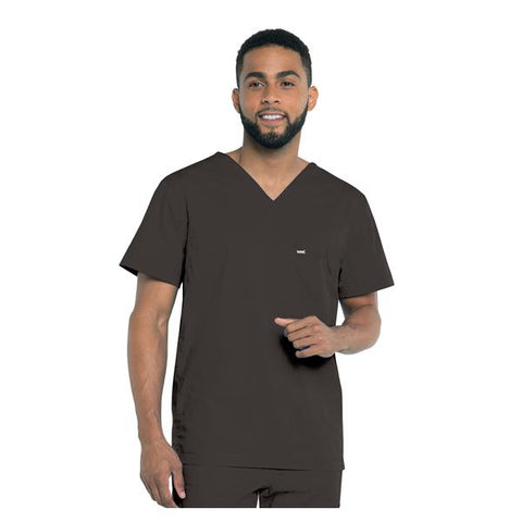 Landau Uniforms Inc. Shirt Scrub Mens Large Black Each - 4127-BKRPS