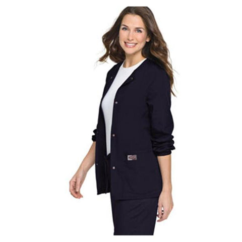 ScrubZone (R) by Landau Jacket Warm-Up Uniforms Womens Black X-Small Each - 75221BKPXS