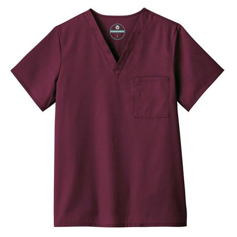 White Swan Uniform, Inc. Shirt Scrub Unisex 4X Large Wine Each - 14900-0384XL