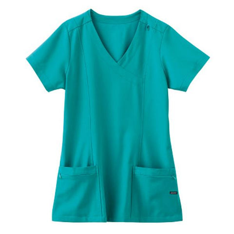 Jockey (TM) Scrubs Shirt Scrub Jockey 2306 Womens Large Teal Each - 2306-017-L