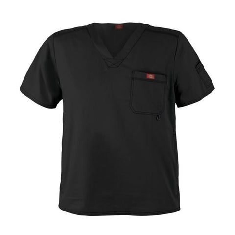 Dickies Shirt Scrub Dickies 81722 Large Black Each - 81722-BLKZ-L