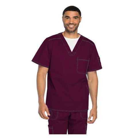 Dickies Shirt Scrub Dickies 81722 2X Large Wine Each - 81722-WINZ-2XL
