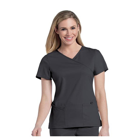 Landau Uniforms Inc. Shirt Scrub 9577 X-Large Graphite Each - 9577-GRAH-XL