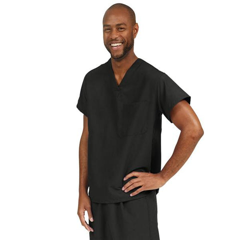 Medline Industries Inc Shirt Scrub 810 Unisex X-Small Black Each - 810DKWXS-CA
