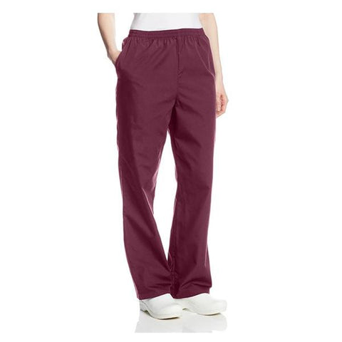Cherokee Workwear Scrub Pant Cherokee 4001 Womens Medium Wine Each - 4001-WINW-M
