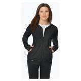 koi Design LLC Jacket Clarity Lite 100% Polyester Dobby Stretch Womens Black Lg 27" 2Pckt Each - 445-002-L