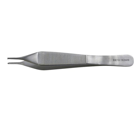 Hermann Medizentechnik Forcep Tissue Adson 4-3/4" Cross Serrated Tip Each - BR10-182609
