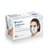 Medicom Mask Procedure SafeMask Premier ASTM Level 1 White Size 50/Bx, 10 BX/CA - 2010
