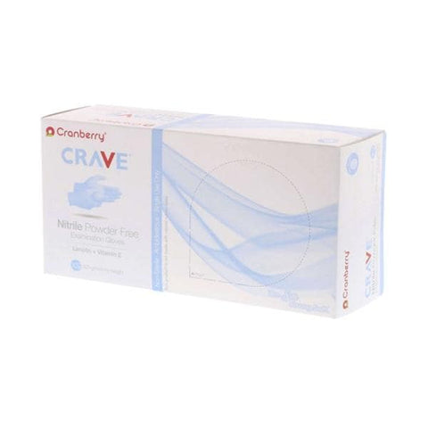Pro2 Solutions, Inc Gloves Exam Crave Powder-Free Nitrile Latex-Free X-Small Light Blue 200/Bx, 10 BX/CA - CR3555
