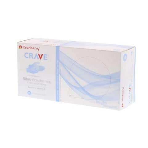 Pro2 Solutions, Inc Gloves Exam Crave Powder-Free Nitrile Latex-Free X-Large Light Blue 200/Bx, 10 BX/CA - CR3559