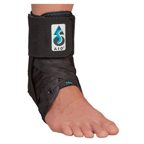 Medical Specialties Brace Stabilizer ASO Max Ank Ballistic Nylon BLat Black Size Medium Universal Each - 264044