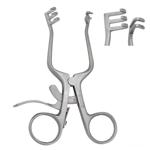 Miltex Retractor Weitlaner Vantage 4" Blunt 2x3 Teeth Stainless Steel 1/EA - Integra Miltex - V911-602