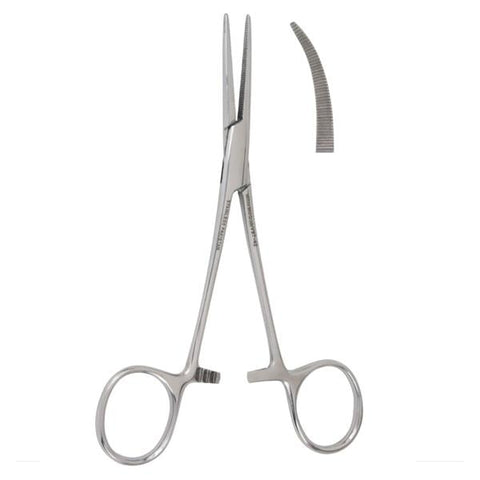 Miltex Forcep Crile Vantage 5-1/2" Serrated Curved Stainless Steel Each - Integra Miltex - V97-44