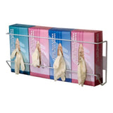 Office Supplies & Practice Mkt Glove Box Holder Wall Mounting Steel Wire Quad White Vertical Each, 10 Each/CA - BVQH004065