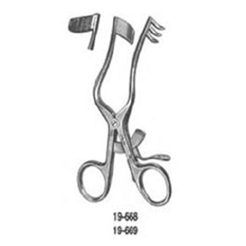 Miltex Retractor Perkins 5-1/4" 3 Teeth Serrated Stainless Steel 1/EA - Integra Miltex - 19-668