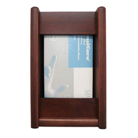 Wooden Mallet Glove Wall Rack 1-Pocket Wood Rectangle Dark Red Mahogany Each - GBS11-1MH