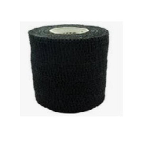 Andover Coated Products Tape Compression PowerFlex Elastic 1.5"x6yd Cohesive Black 32/Case - 3715BLK-032