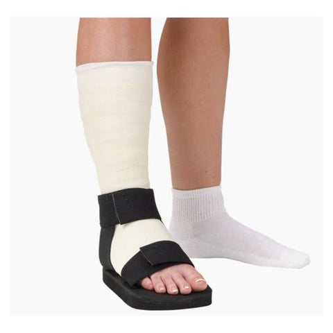 Deroyal Industries Inc Boot Cast Black Rocker Sole 10x4.75" Size Medium Each - 2032-02