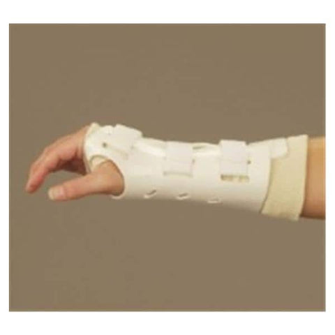 Deroyal Industries Inc Brace Fracture Adult Wrist Thermoplastic White Size Medium Right Each - FB5000-18