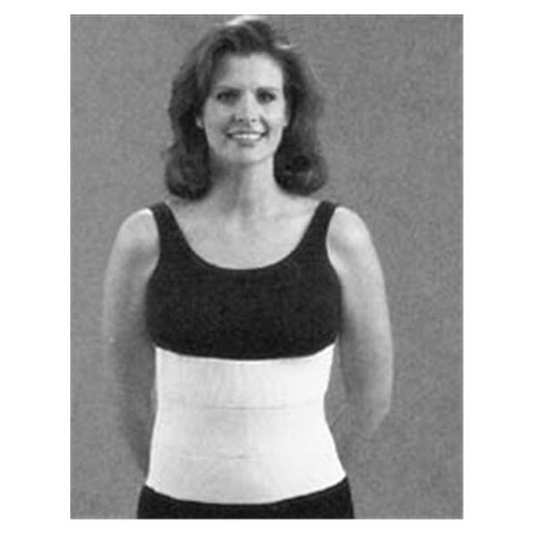 Deroyal Industries Inc Binder Elastic Premium Abdominal Three Panel White Size 9" Small Each - 13991000