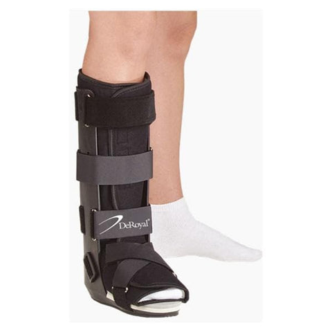 Deroyal Industries Inc Walker One Piece Samson Standard Ankle/Leg/Foot Black Size Small Each - SL8001-03