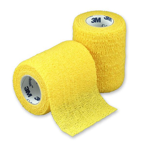 3M Medical Products Bandage Coban Wrap Elastic 3"x5yd Latex Non-Sterile Yellow CA - 1583Y