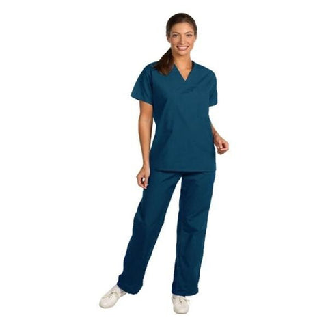 Fashion Seal Shirt Scrub Fashion Seal 78726 Unisex X-Large Caribbean Blue Each - 78726-XL
