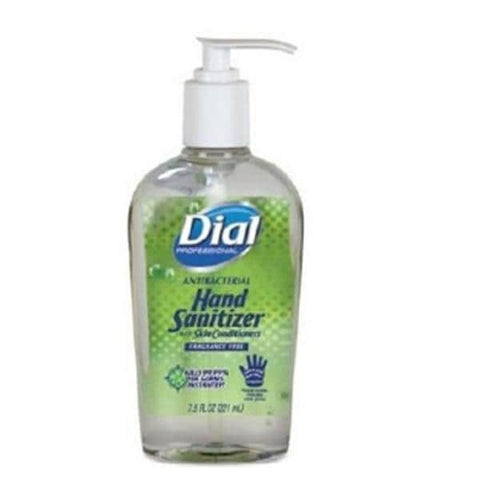 Dial Corporation Sanitizer Hand Gel Dial 62% Ethyl Alcohol 7.5 oz Fragrance Free 12/Ca - 2340001585