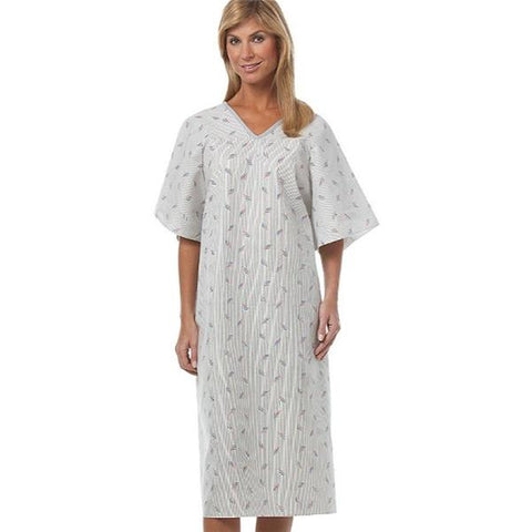 Fashion Seal Gown Patient Polyester / Cotton Sheeting Lg 45" Unsx Mtchstcks Ang Bck Adlt Each - 778-L