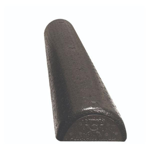 Fabrication Enterprises Roller Therapy CanDo 36x6" Half Round Black X-Firm Composite Foam Each - 30-2290