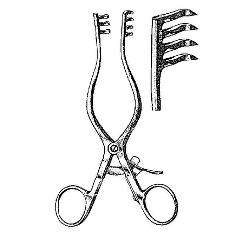 Miltex Retractor Weitlaner 8" 1/EA - Integra Miltex - 11-617