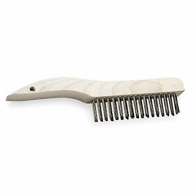 10-1/4 L Stainless Steel Short Handle Scratch Brush 1 EA
