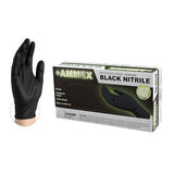 Ammex Corporation Gloves Exam Ammex Powder-Free Nitrile Latex-Free Small Black 100/Bx, 10 BX/CA - ABNPF42100