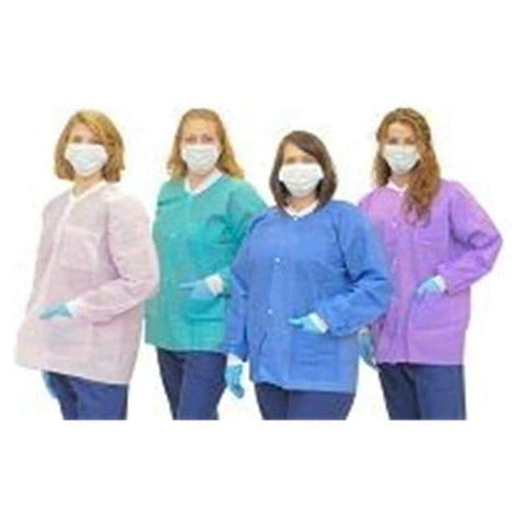 First Medica Lab Coat Jacket ValueFlex Unisex Pink Medium 50/Ca - D043-18-03