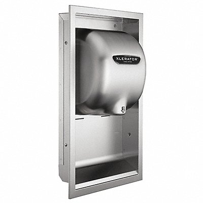 14-3/8 x 3-3/8 x 26 Stainless Steel Recess Kit Silver