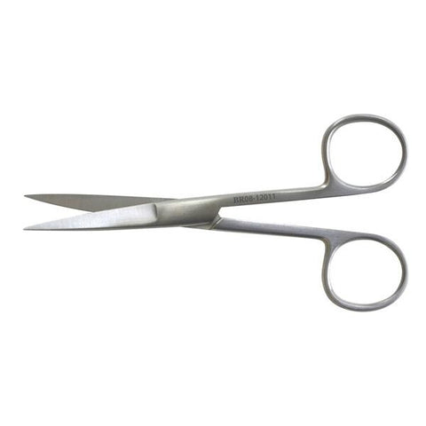 BR Surgical, LLC Scissors Operating 4-1/2" Sharp/Sharp Smooth Straight Stainless Steel Each - BR08-12011