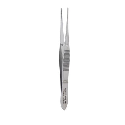 Miltex Forcep Dressing Vantage 4" Serrated Straight Stainless Steel Each - Integra Miltex - V918-780