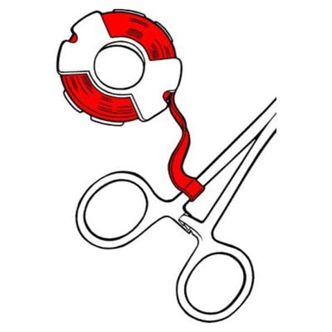 Sklar Instruments Tape Instrument ID 300'x1/4" Roll Red 1/Rl - 96-1874