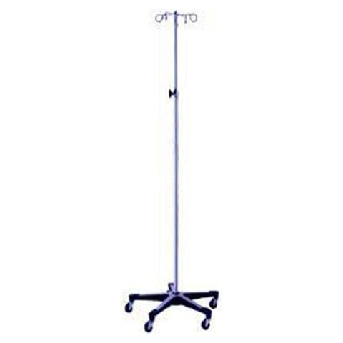 Blickman Industries Stand IV Pole 4 Hook 24" Base 52-94" Height Adjustment Each - 531415400