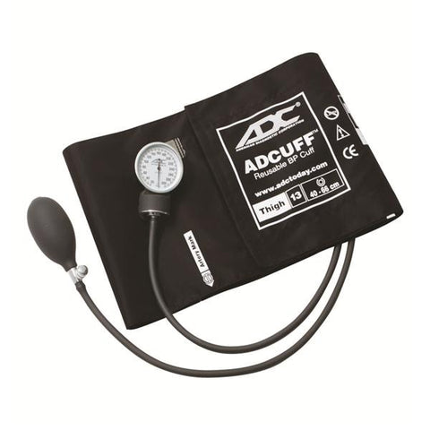 American Diagnostic Corp. Sphygmomanometer Aneroid Prosphyg 760 Series 40-66 13 Adlt Thgh Dl Dspl Blk Eachch - 760-13TBK