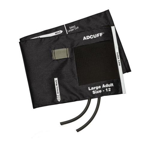American Diagnostic Corp. Cuff & Bladder BP Diagnostix Adcuff F/ Plm Styl Instrmnt 34-50 Adlt 12 Blk Eachch - 845-12XBK-2